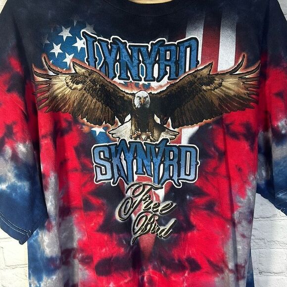 LYNYRD SKYNYRD Tie Dye Band T-Shirt Free Bird Classic Rock Band 2XL - Picture 2 of 7